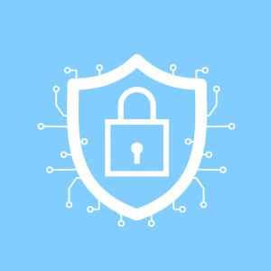 Free cybersecurity lock encryption vector