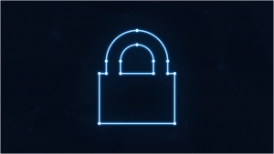 Free padlock neon cybersecurity vector