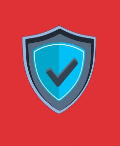 Free sign security coat of arms vector